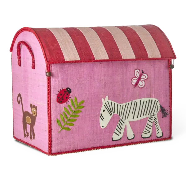 rice Denmark Rice speelgoedmand huis Wildlife zebra extra groot