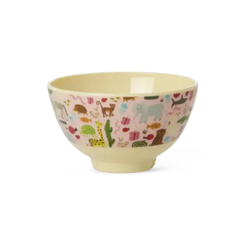 Rice melamine schaaltje klein Wildlife roze