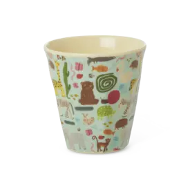 rice Denmark Rice melamine kinderbeker Wildlife print klein mint