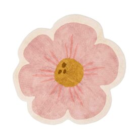 Little Dutch Little Dutch kindervloerkleed bloem roze