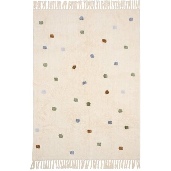 Little Dutch Little Dutch vloerkleed kinderkamer rechthoek stippen blauw