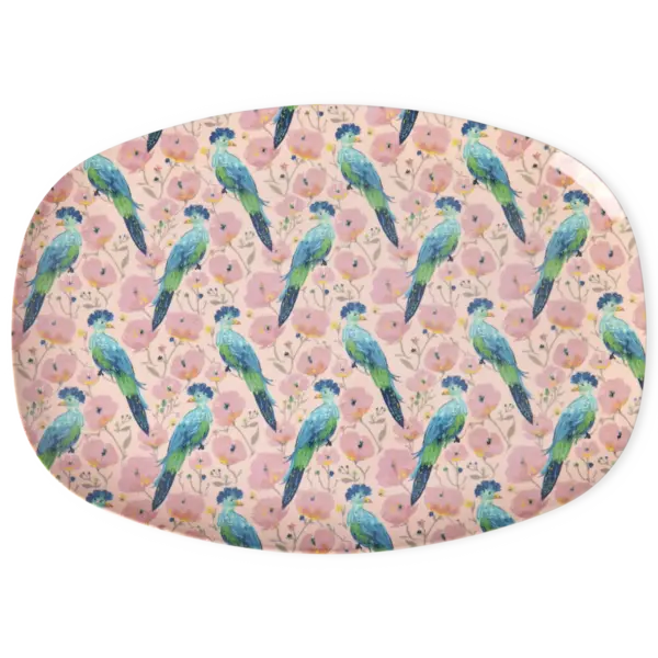 rice Denmark Rice melamine bord ovaal vogels Exotic Bird print
