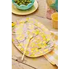 Rice melamine bord ovaal bloemen Daffodil print