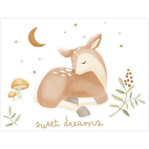 Little Dutch Little Dutch muursticker kinderkamer hertje Sweet Dreams
