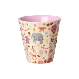 rice Denmark Rice melamine kinderbeker Fun Fair print roze