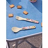 Rice melamine lepel en vork dieren Wildlife roze