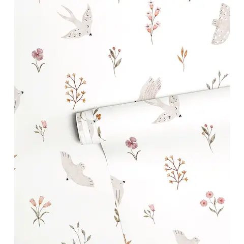 Lilipinso kinderkamer behang Coccinella zwaluwen