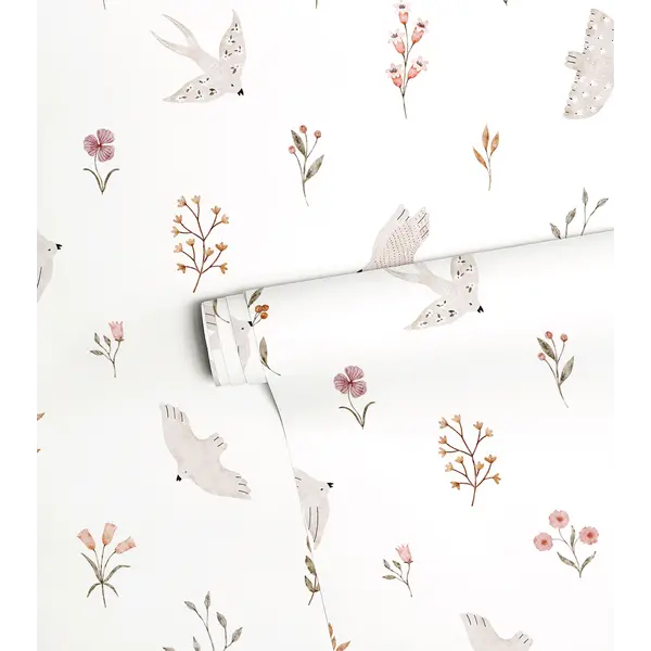 Lilipinso Lilipinso kinderkamer behang Coccinella zwaluwen