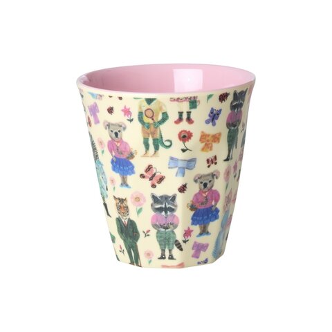 Rice melamine kinderbeker dieren Nathalie Lété klein roze