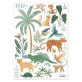 Lilipinso Lilipinso muursticker Yatsuni jungle dieren