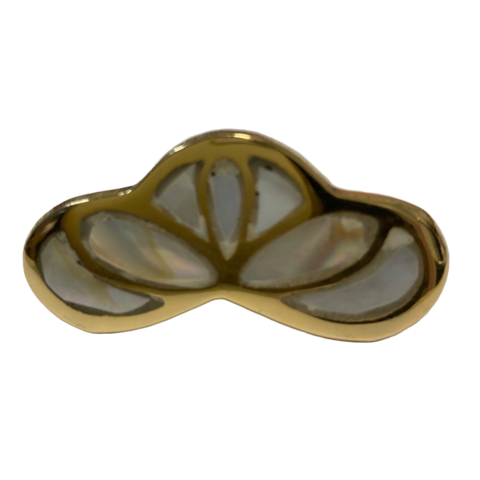Deurknopje goud parelmoer