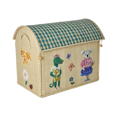 Rice speelgoedmand krokodil en koala groot