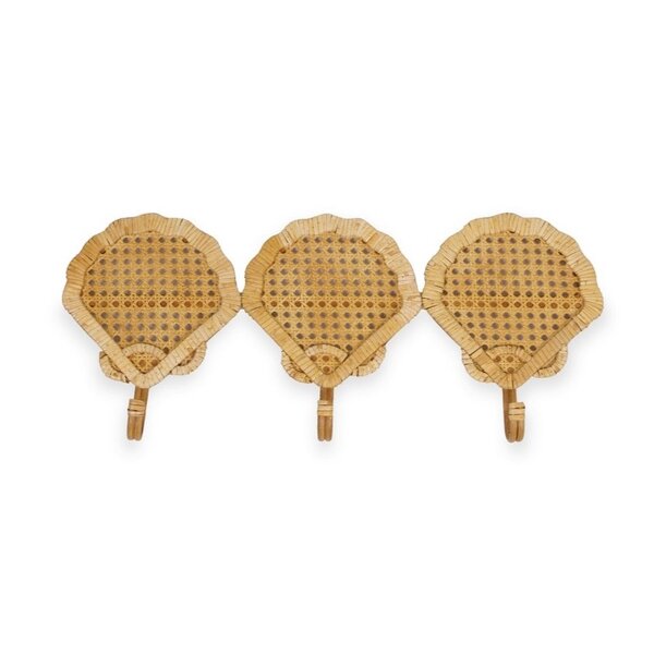 Kidsdepot Kidsdepot kapstok rotan schelpen