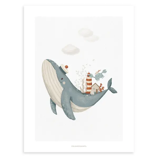 Lilipinso Lilipinso kinderposter Lotan walvis
