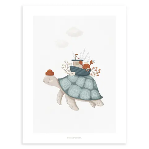 Lilipinso poster kinderkamer Lotan schildpad