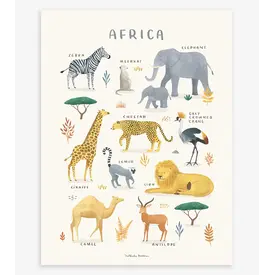 Lilipinso Lilipinso poster kinderkamer dieren van Afrika