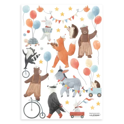 Lilipinso muursticker dieren Gentle Friends