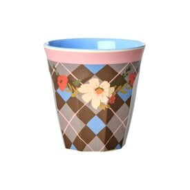 rice Denmark Rice melamine beker ruitjes Gorgeous Tile print