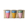 Rice melamine bekers All You Need Is Love kleuren medium