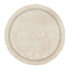Tapis Petit Tapis Petit kindervloerkleed rond Elephant beige ecru