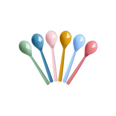 Rice melamine theelepels All You Need Is Love kleuren