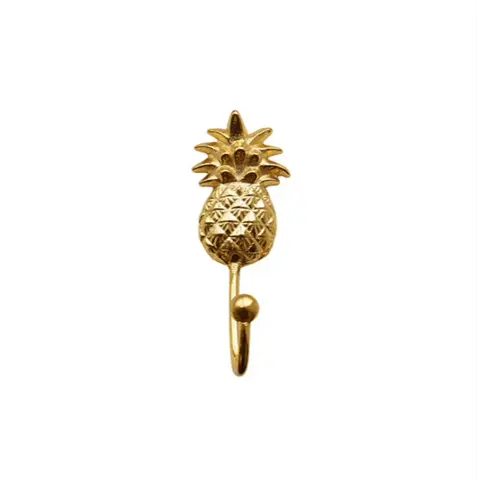 Bombay Duck kinderkapstok haakje ananas goud mini