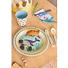Rice melamine kinderbord Ocean print blauw