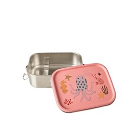 rice Denmark Rice lunchtrommel RVS Ocean print roze