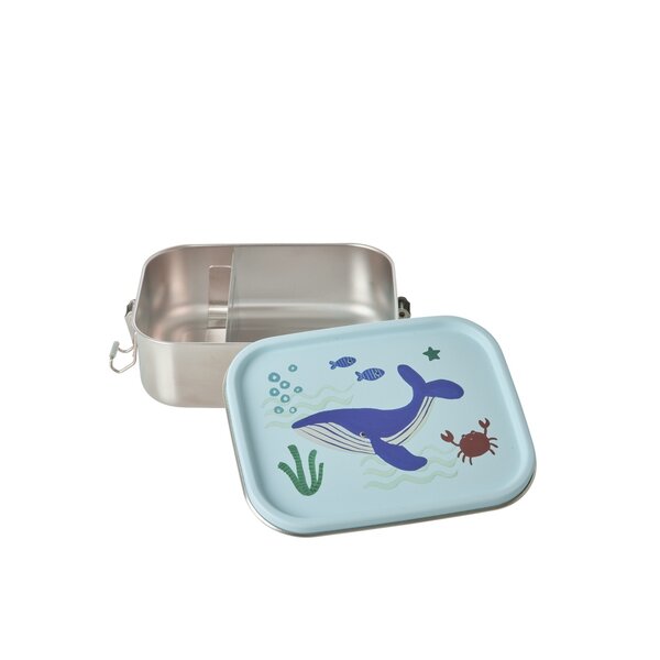 rice Denmark Rice lunchbox roestvrij staal Ocean print blauw