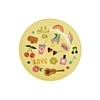 Rice melamine bord Unicorn Love print