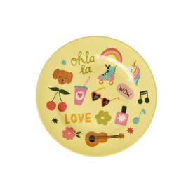 rice Denmark Rice melamine kinderbord Unicorn Love print