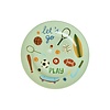 Rice melamine lunchbord Sports print blauw