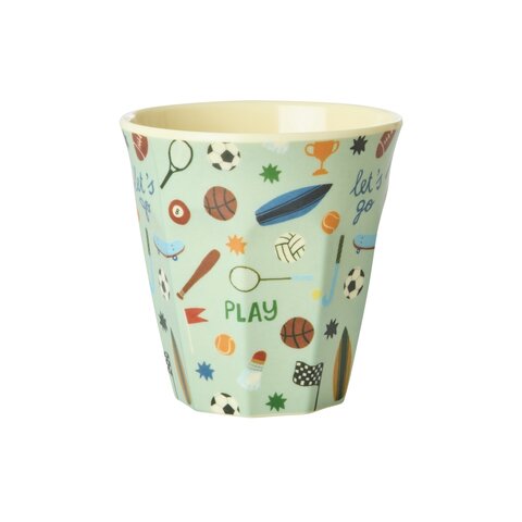 Rice melamine beker medium Sports print