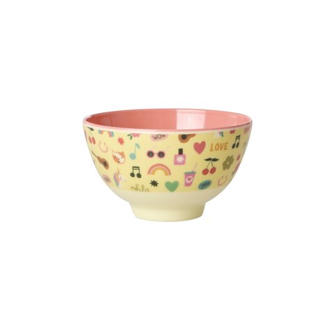 Rice melamine schaaltje Unicorn Love print klein