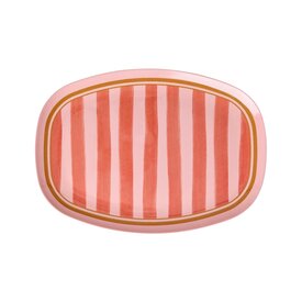 rice Denmark Rice melamine bord ovaal Organic Stripes print