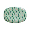 Rice melamine bord ovaal Peacock Power print