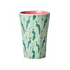 Rice hoge melamine beker pauwen Peacock Power print