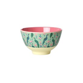 rice Denmark Rice melamine schaaltje pauw Peacock Power print klein