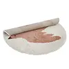 Nattiot vloerkleed kinderkamer rond vogel Bohemian Bird roze/creme