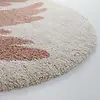 Nattiot vloerkleed kinderkamer rond vogel Bohemian Bird roze/creme