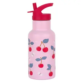 A Lovely Little Company A Lovely Little Company drinkfles roestvrij staal kersen print