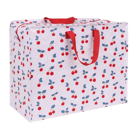 A Little Lovely Company opbergtas met rits XL kersen