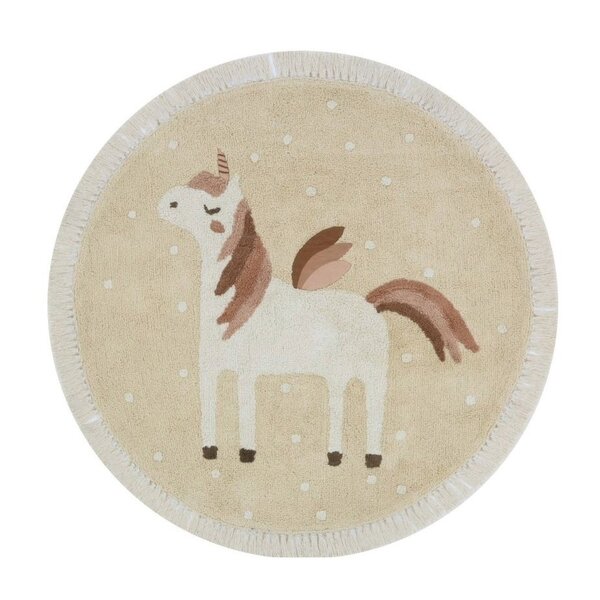 Tapis Petit Tapis Petit vloerkleed kinderkamer rond eenhoorn Faye