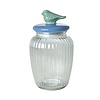 Rice voorraadpot vogel blauw groen groot