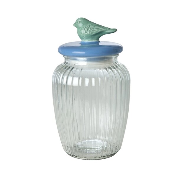 rice Denmark Rice voorraadpot vogel blauw groen groot