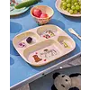 Rice melamine kinderservies dieren Wildlife roze