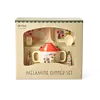 Rice melamine kinderservies dieren Wildlife roze