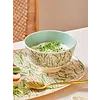 Rice melamine bord ovaal sneeuwklokjes print