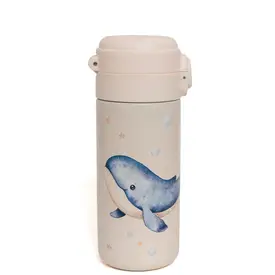 Petit Monkey Petit Monkey drinkfles rvs walvis