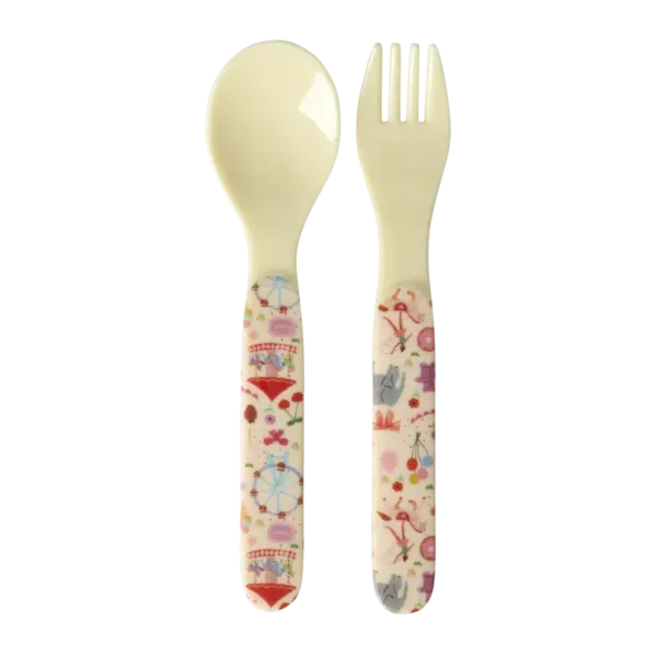 rice Denmark Rice melamine babybestek kermis Fun Fair roze